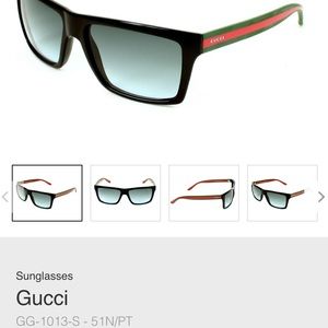 Gucci unisex GG 1013/s rectangle sunglasses